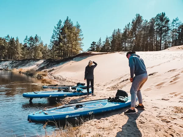 SUP piedzīvojums pa Irbes upi
