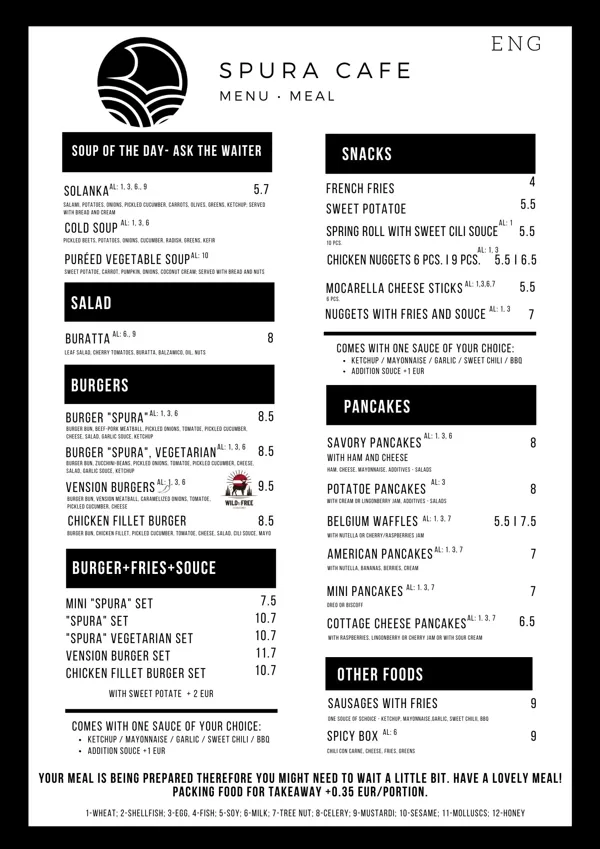 Menu ENG